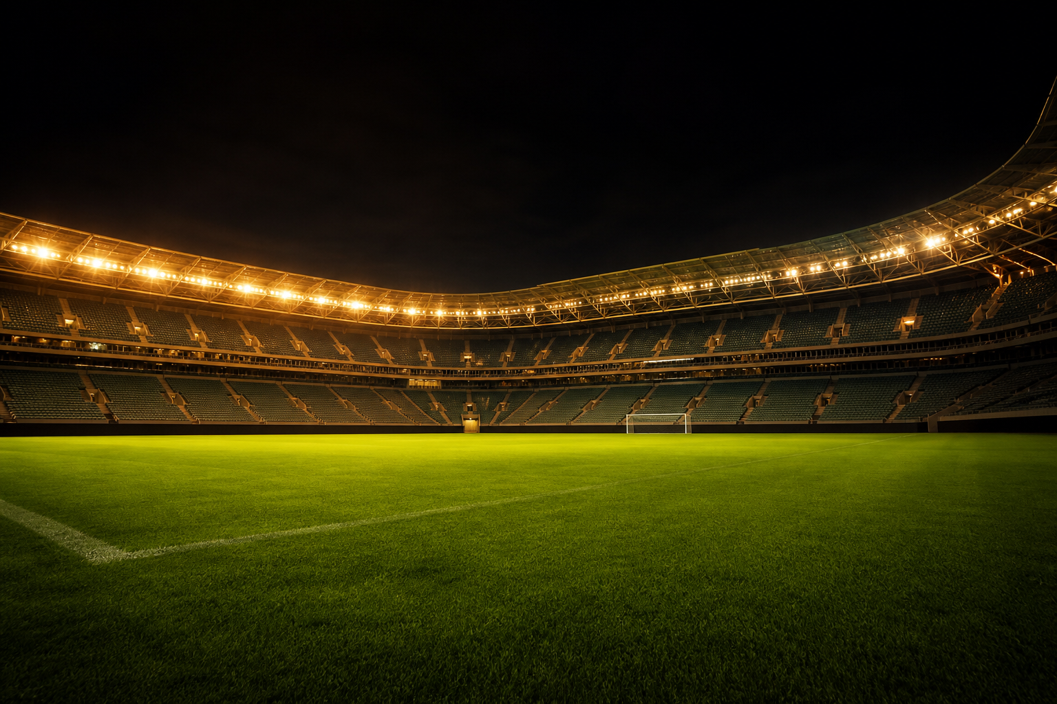 Elite football theatre — night stadium